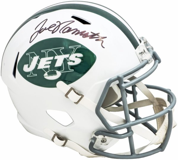 Joe Namath signed N.Y. Jets full size authentic Helmet