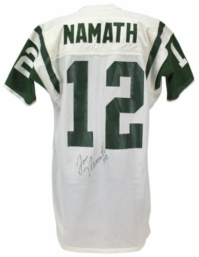 Joe Namath Autographed Signed Jets 1975-76 Game Used Jersey Graded A10! Mears & Beckett Loas