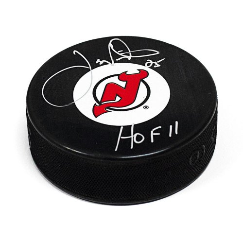 Joe Nieuwendyk New Jersey Devils Autographed Signed Hockey Puck with HOF Note