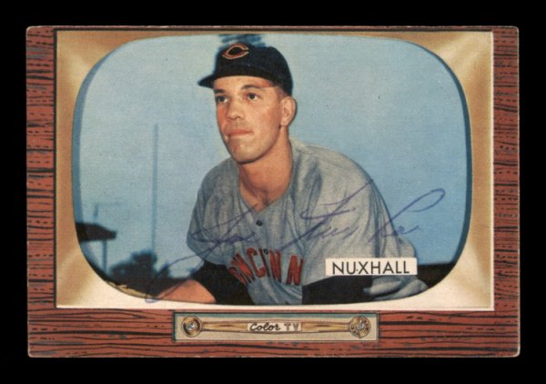  1954 Bowman # 76 Joe Nuxhall Cincinnati Reds (Baseball Card)  NM+ Reds : Collectibles & Fine Art