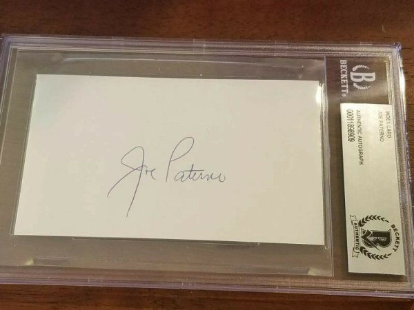 Joe Paterno Autographed Memorabilia | Signed Photo, Jersey ...