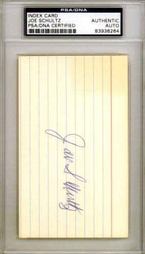 Joe Schultz Autographed Memorabilia  Signed Photo, Jersey, Collectibles &  Merchandise