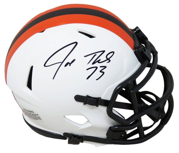 Joe Thomas Autographed Signed Cleveland Browns Custom White Retro Jersey JSA Authentic 