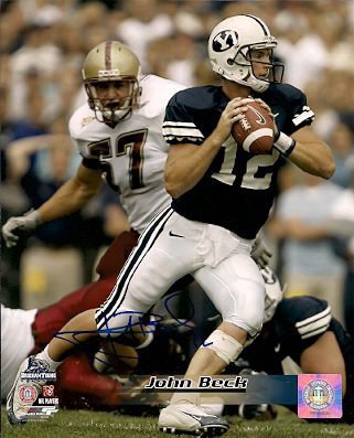 John Beck Autographed Signed Bringham Young Cougars Photo - Autographs