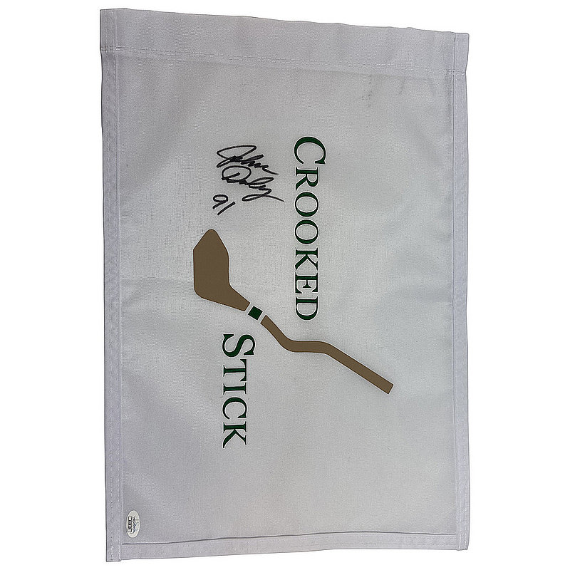 Golf Memorabilia Autographed Pin Flags