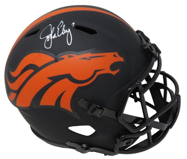 John Elway Signed Denver Broncos M&N Authentic Blue Jersey Beckett – Denver  Autographs