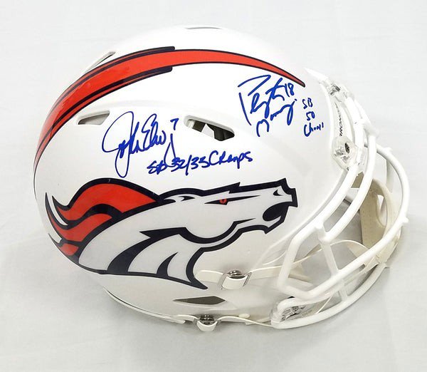 Peyton Manning Autographed Hand Signed Riddell Denver Broncos Speed Fu –  Creative Sports