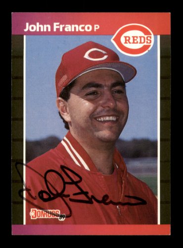 John Franco Autographed 1993 Score Select Card #167 New York Mets