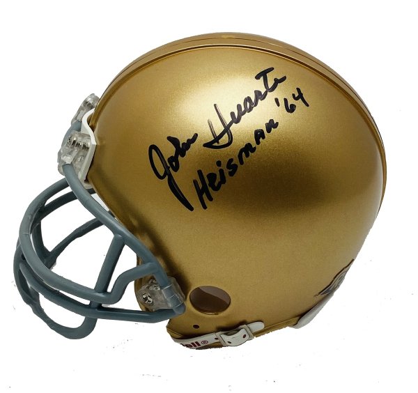 Rocky Bleier Autographed Signed Notre Dame Fighting Irish Mini Helmet With  Inscriptions