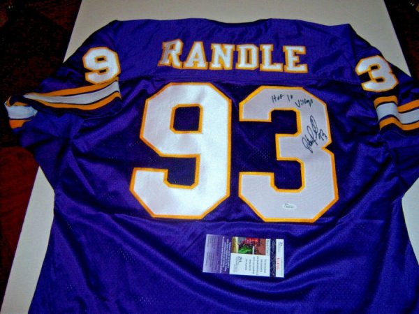 John Randle Signed Minnesota Vikings Jersey Inscribed #93 (JSA COA