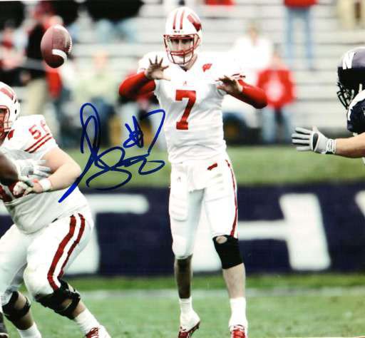 John Stocco Autographed Signed Autgraphed Wisconsin Photo - Autographs