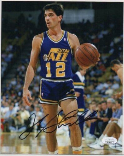 john stockton signed basketball