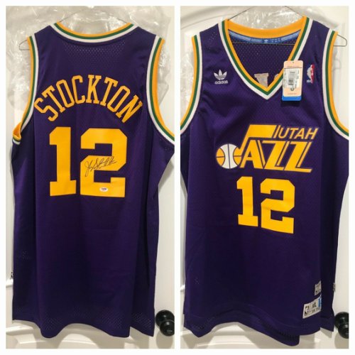 john stockton signed basketball