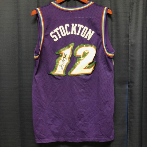 John Stockton Autographed Signed Jersey PSA/DNA Utah Jazz