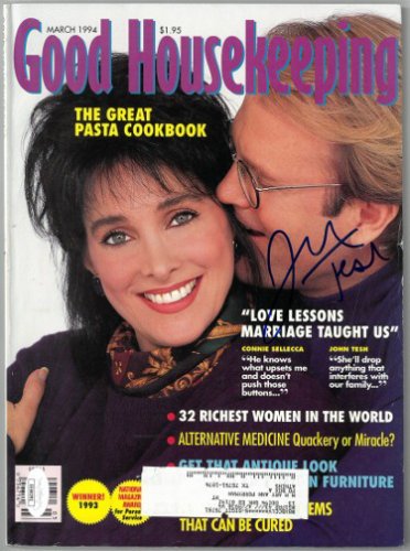 John Tesh Autographed Signed Good Housekeeping Full Magazine March 1994 cover wear- JSA #EE60291