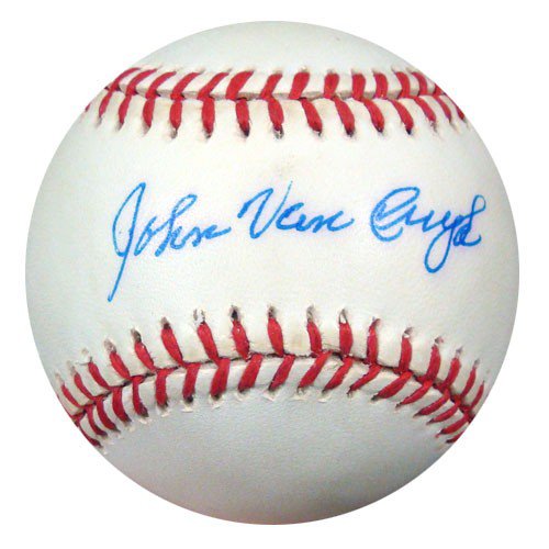 John Van Cuyk Autographed Signed Official Nl Baseball Brooklyn Dodgers PSA/DNA