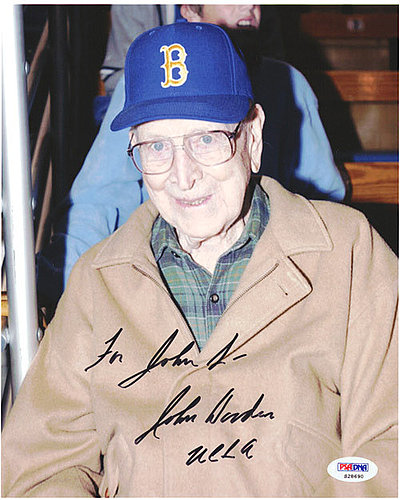 John Wooden Autographed Signed 8X10 Photo UCLA Bruins To John PSA/DNA