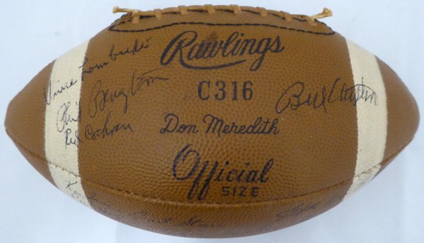 Johnny (Blood) Mcnally Autographed Signed 1962 NFL Champions Green Bay Packers Team Football With 39 Total Signatures Including Johnny Blood Mcnally, Vince Lombardi & Bart Starr Beckett Beckett