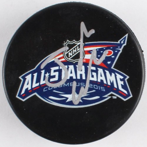 Johnny Gaudreau Autographed Signed 2015 All-Star Game Logo Hockey Puck (PSA COA)