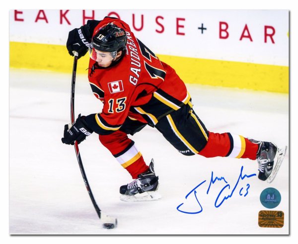 Johnny Gaudreau Calgary Flames Autographed Signed Hockey Sniper 8x10 Photo
