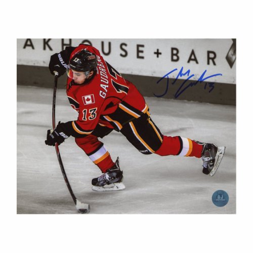 Johnny Gaudreau Calgary Flames Autographed Signed Light Sniper Spotlight 8x10 Photo
