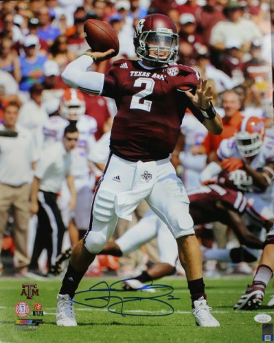 JSA W Auth Johnny Manziel Signed Official Wilson Football with Comeback $ZN