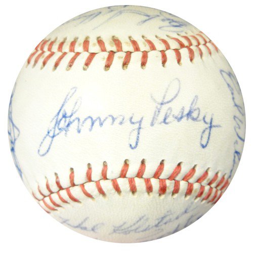 Johnny Pesky Autographed Signed 1961 Seattle Rainiers Team Autographed