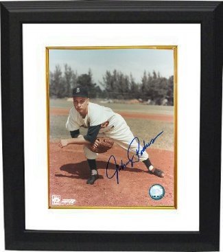 Johnny Podres autographed baseball card (Brooklyn Dodgers