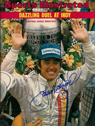 Johnny Rutherford Signed Indy 500 Indianapolis 8 X 10 Photo Autographed 1974 
