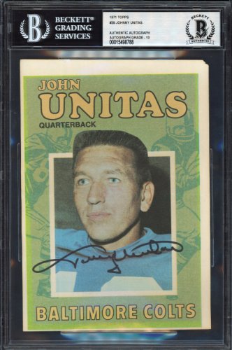 Signed Johnny Unitas Football - JSA 144086