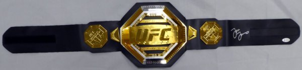 Jon Bones Jones Autographed Signed UFC Championship Replica Belt In Silver Beckett Beckett #185710