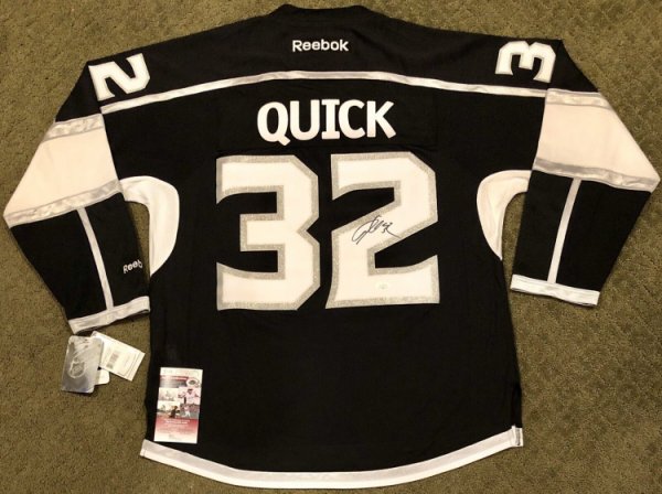 Los Angeles Kings Jonathan Quick Official White Reebok Premier