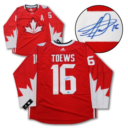 Signed Jonathan Toews Jersey - 2016 Team Canada World Cup Of Jsa Coa