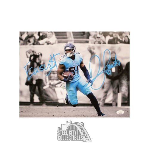 Jonnu Smith Autographed Signed Easy $ Tennessee Titans 11X14 Photo - JSA  (Blue Jersey)