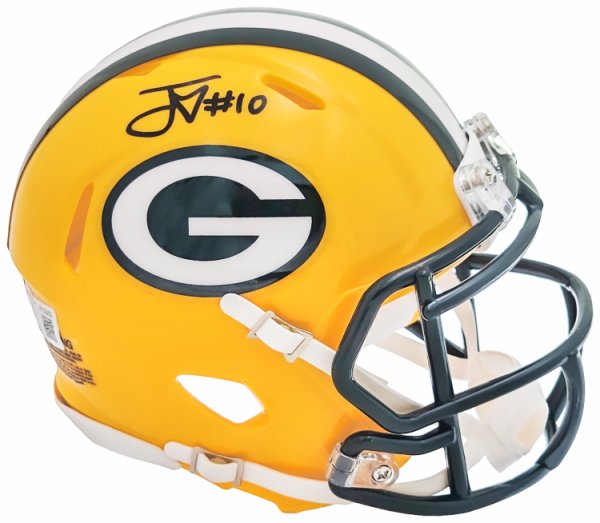 Jordan Love Signed Green Bay Packers Eclipse Alternate Speed Mini Helmet  Beckett