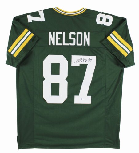 Jordy nelson autographed jersey clearance
