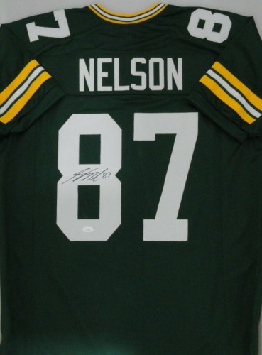 Jordy Nelson Signed/Autographed Packers White Custom Football Jersey JSA 153205 