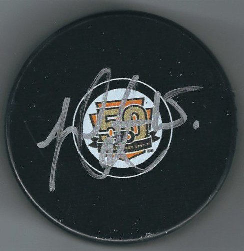 Jori Lehtera Autographed Signed Philadelphia Flyers 50Th Anniversary Hockey Puck - Main Line Autographs