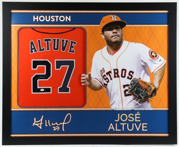 Houston Astros Jose Altuve Autographed SIGNED Majestic Jersey Beckett Orange