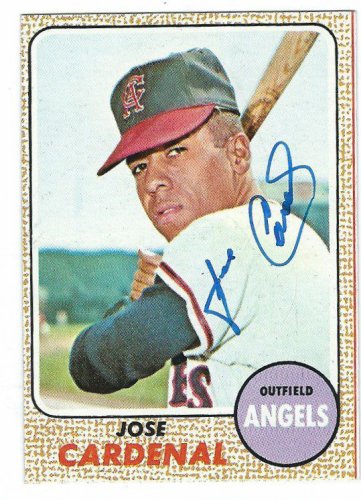 Jose Cardenal Cubs signed 1974 Topps baseball card #185 Auto Autograph