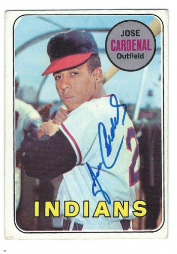 Jose Cardenal autographed baseball card (Chicago Cubs) 1974 Topps #185