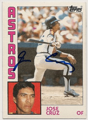 JOSE CRUZ JR SIGNED TORONTO BLUE JAYS PHOTO AUTOGRAPHED PSA/DNA COA BASEBALL