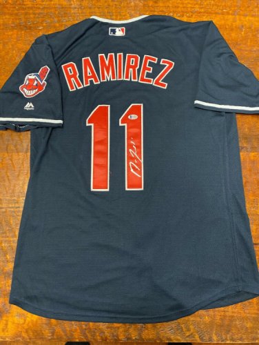 Jose Ramirez Autographed Cleveland Indians Authentic Baseball Batting Helmet   Bas Coa