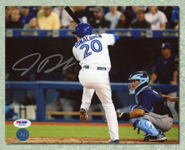 Josh Donaldson Toronto Blue Jays Autographed Signed 20x24 Number Frame