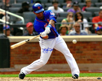 Juan Lagares Autographed Signed New York Mets 16x20 Photo #12 (batting horizontal)