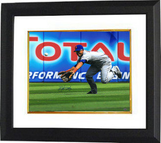 Juan Lagares Autographed Signed New York Mets 16x20 Photo Custom Framing (diving catch)