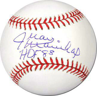 Juan Marichal Autographed Official Major League Baseball Inscribed HOF 83