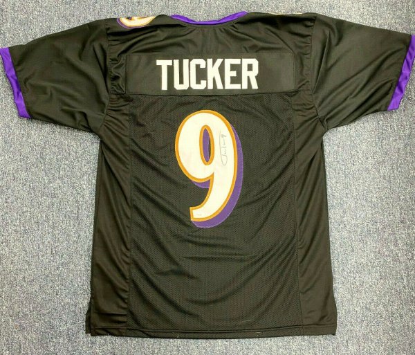 justin tucker autographed jersey