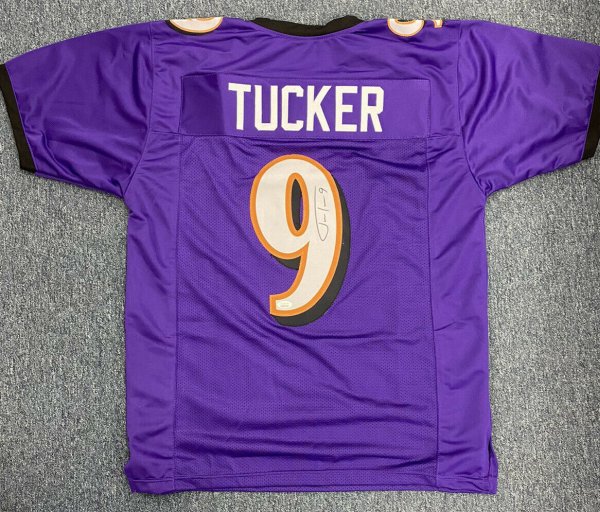 justin tucker signed jersey