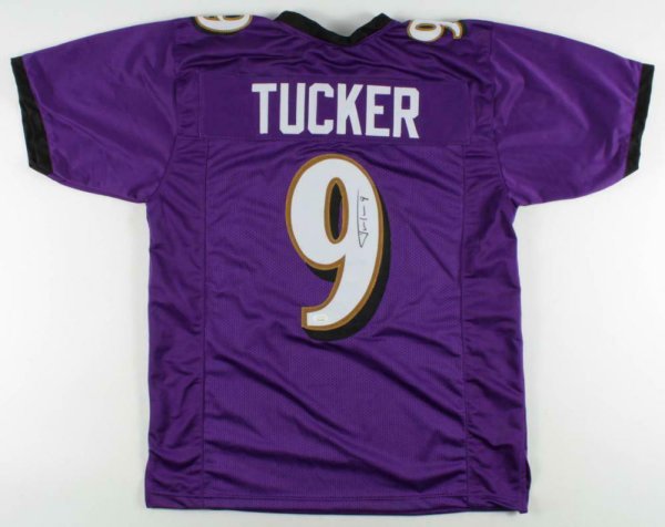 justin tucker signed jersey